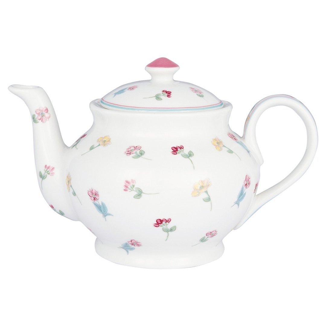 【新品】丹麦GreenGate Lianca white 茶壶 - 茶具/茶杯 - 陶 多色