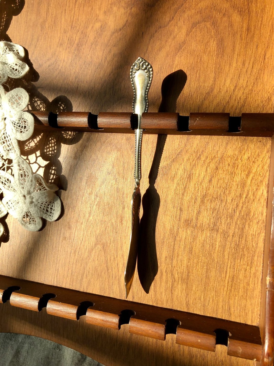 百年古董 1898美国制镀银奶油刀 - 餐刀/叉/匙组合 - 银 