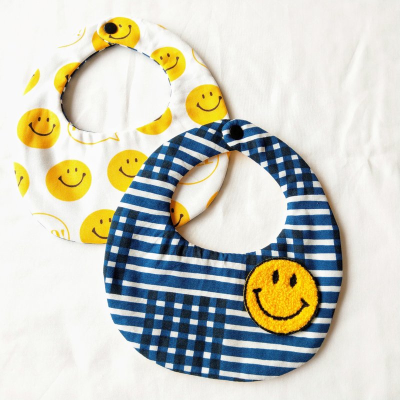 八层纱围兜 - 微笑好宝宝兜 - 围嘴/口水巾 - 棉．麻 