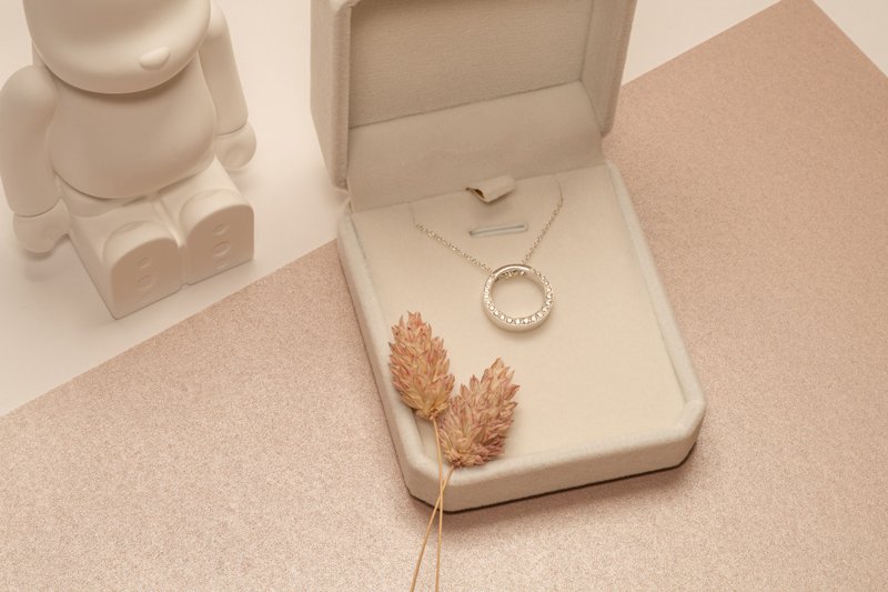 侧单面锆石尾戒项链两用款 - 戒指 - 其他金属 