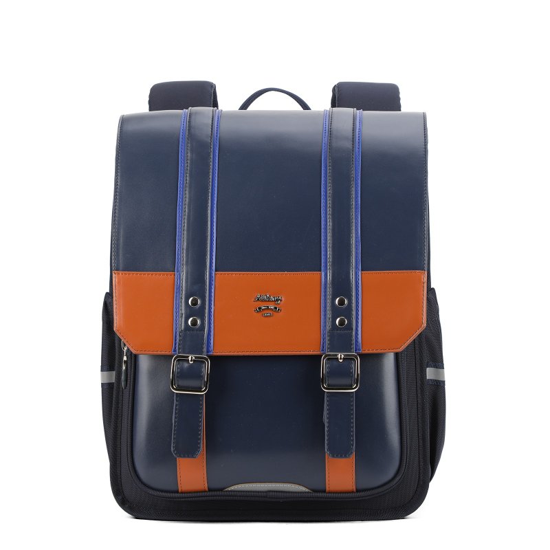 AOKING 10岁以下护脊减重人体工学书包背包 BN1100 深蓝色 - 后背包/双肩包 - 防水材质 蓝色