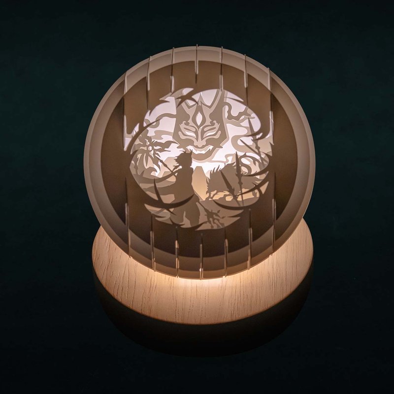 光影纸雕夜灯-原神魈精致款 - 灯具/灯饰 - 纸 