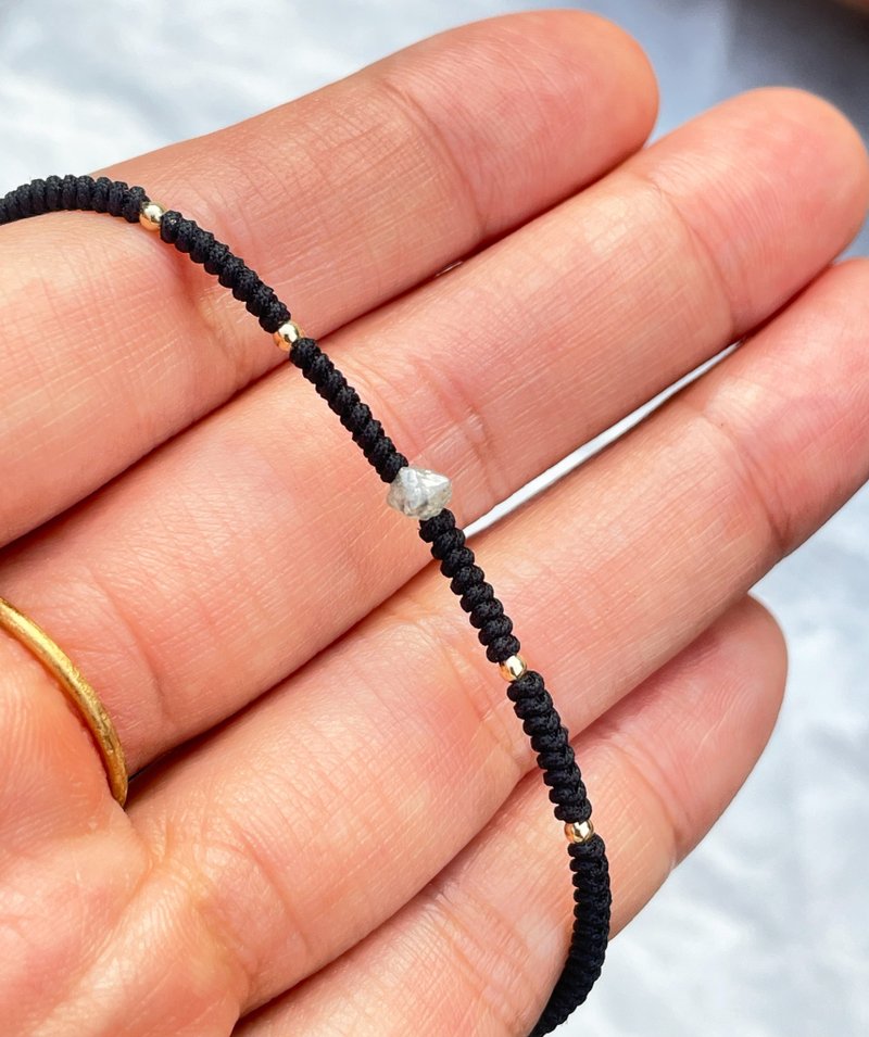 Galactic Orbit 银河轨道天然真钻原矿手链 - 手链/手环 - 钻石 银色