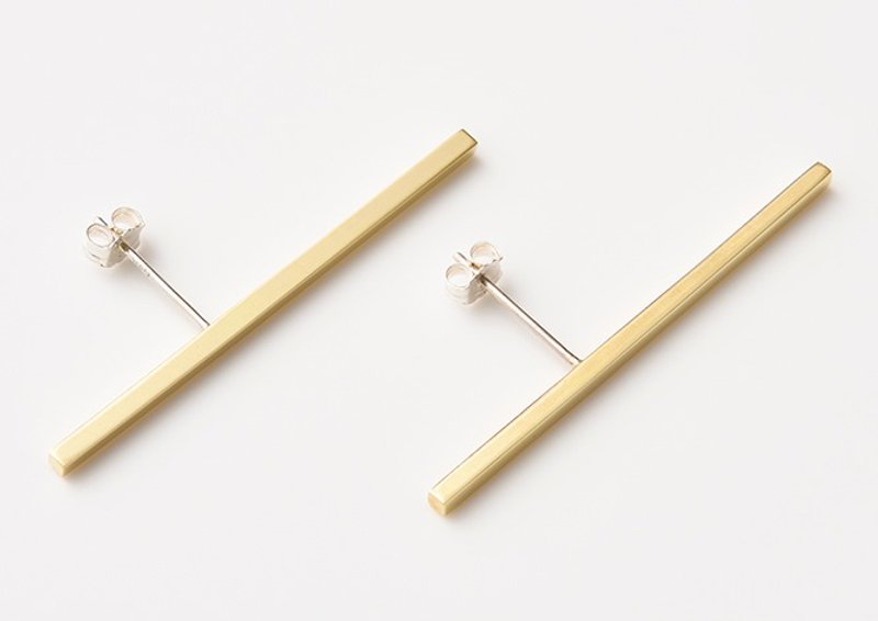 CP114 - 耳环/耳夹 - 其他金属 金色