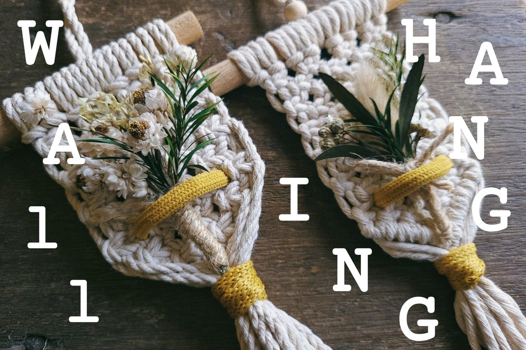Macrame Plant Hanger 花束 空凤 编织 棉绳 - 花瓶/陶器 - 棉 白色