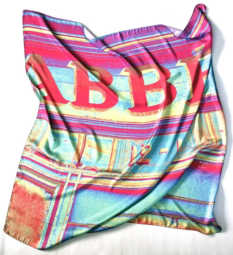 围巾缎子 - 丝巾 - 聚酯纤维 