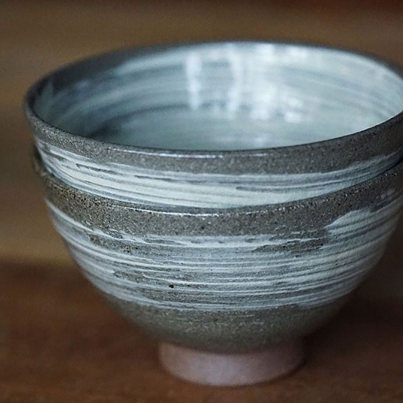 刷毛目饭碗 - 碗 - 陶 