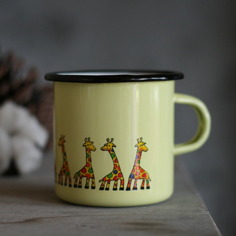 Smaltum布拉格 珐琅杯 古锥迷你长颈鹿_柠黄(285ml)〈FDN000419〉 - 咖啡杯/马克杯 - 珐琅 黄色
