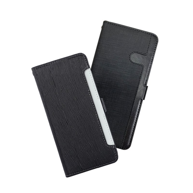 CASE SHOP Samsung A54 5G  前收纳侧掀/前插卡侧立式皮套 - 手机壳/手机套 - 人造皮革 黑色