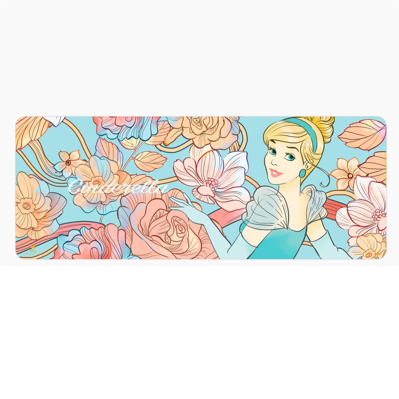 InfoThink 迪士尼公主系列花漾鼠标桌垫-灰姑娘 仙杜瑞拉 - 鼠标垫 - 硅胶 蓝色