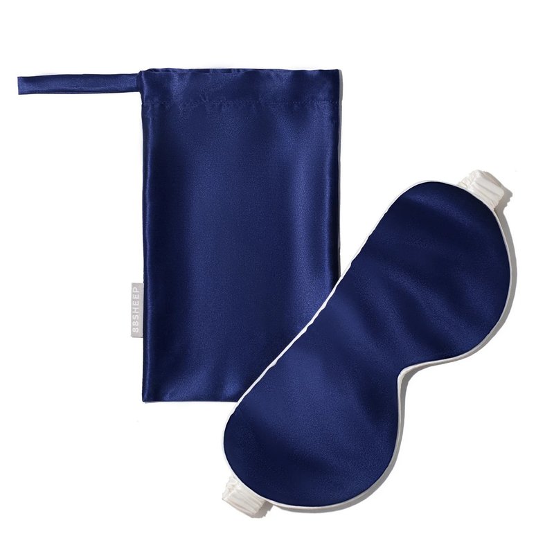 88SHEEP - 丝绸睡眠眼罩 - 海军蓝色 - 其他 - 丝．绢 