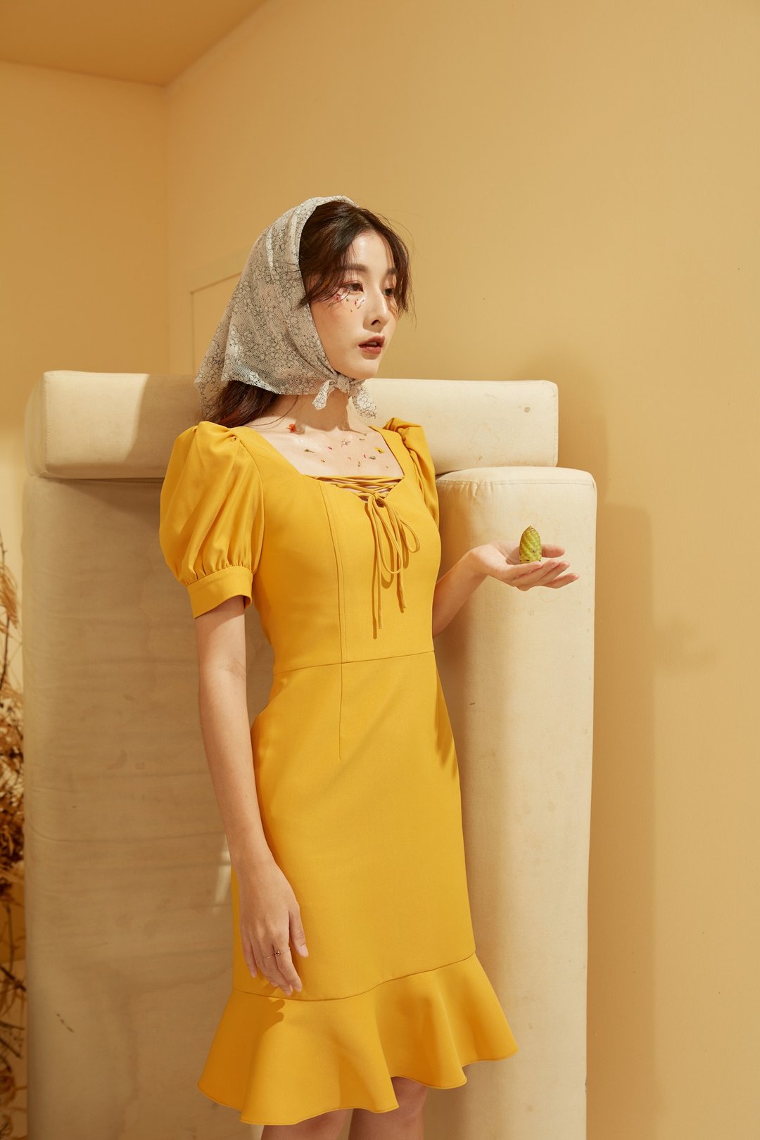 Andrea Dress - yellow - 洋装/连衣裙 - 其他材质 