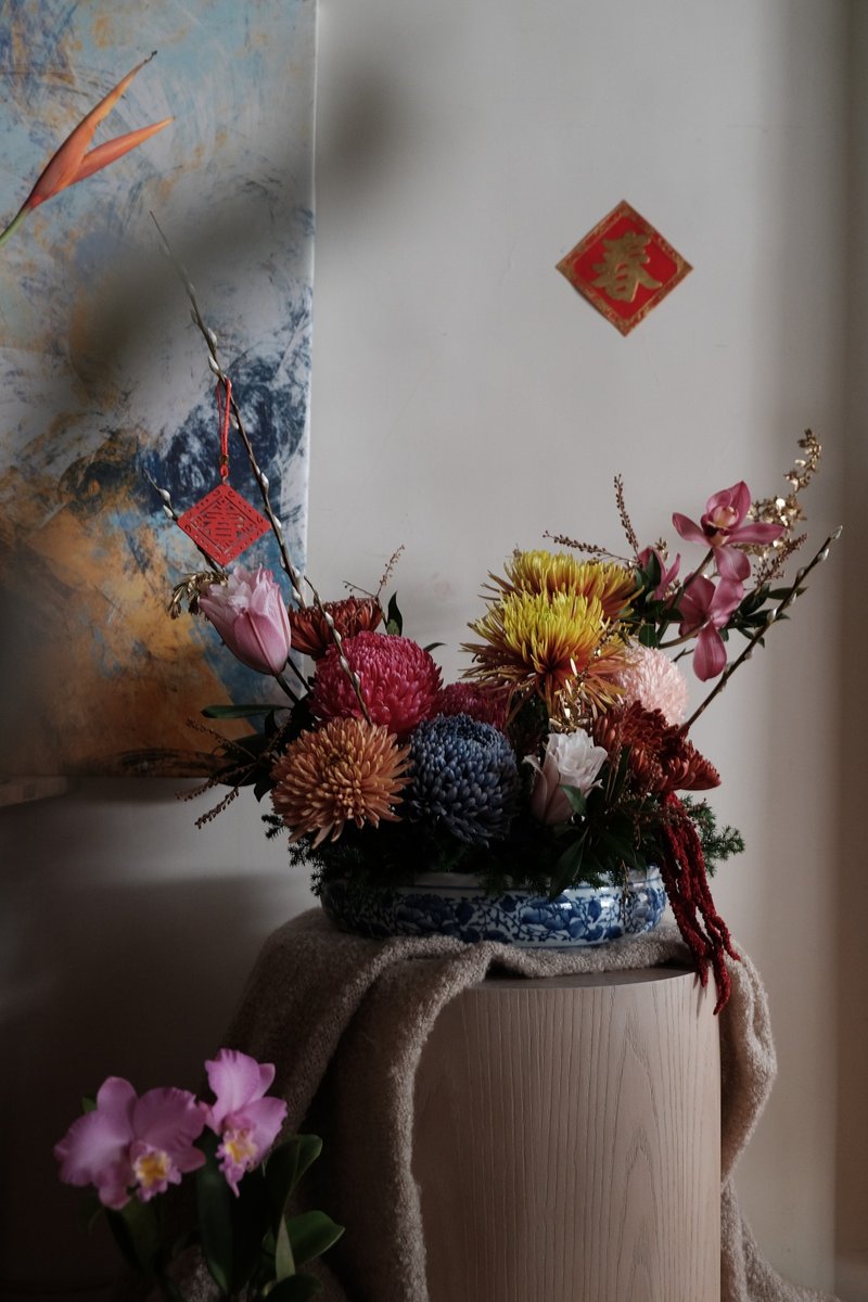 花团锦簇 中式青花瓷桌花 - 其他 - 植物．花 多色