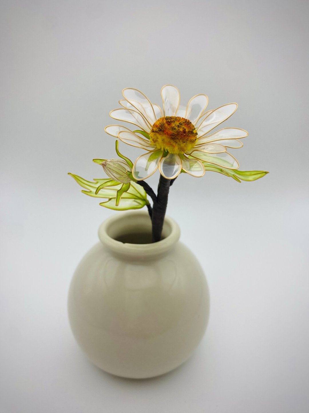 Jocelyn 水晶花-玛格丽特-白/造花液/树脂花/滴胶/花束礼物 - 植栽 - 树脂 