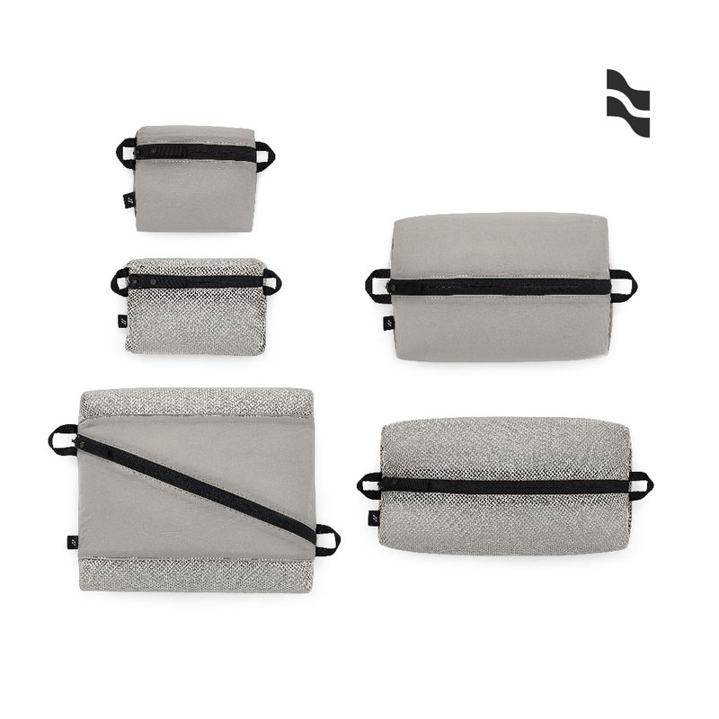 【LOJEL】ORDO 每日收纳组- 灰白色 - 化妆包/杂物包 - 尼龙 灰色
