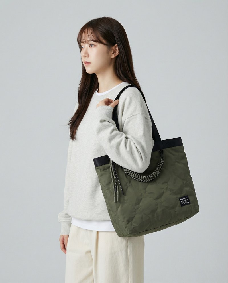 手工挂绳2合1 Tote Bag - 侧背包/斜挎包 - 聚酯纤维 