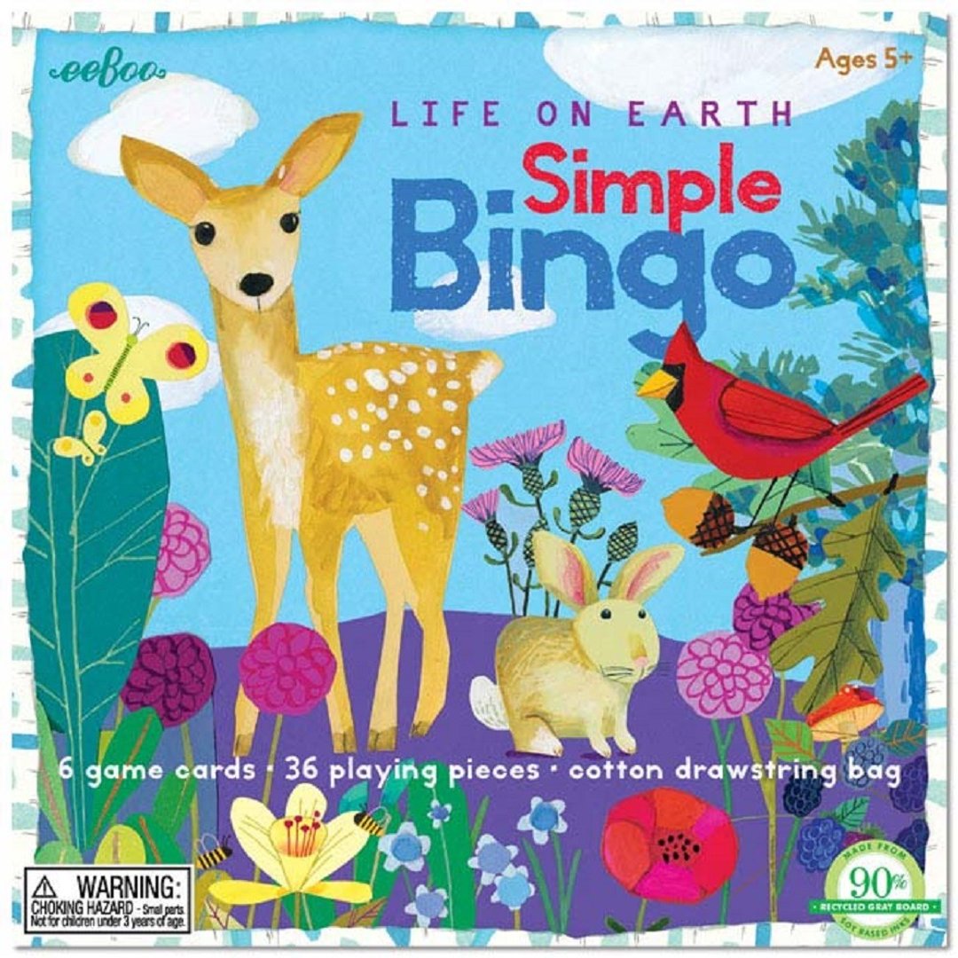 eeBoo 宾果系列 - Life on Earth Simple Bingo 基础宾果游戏 - 桌游/玩具 - 纸 