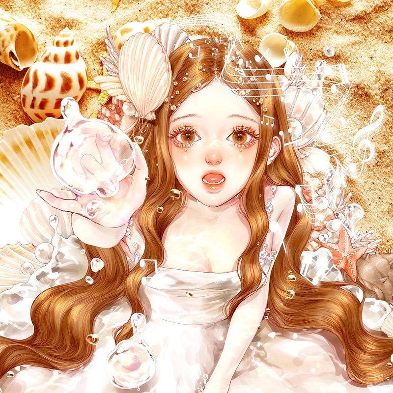 海精灵（6色） - 贴纸 - 纸 多色