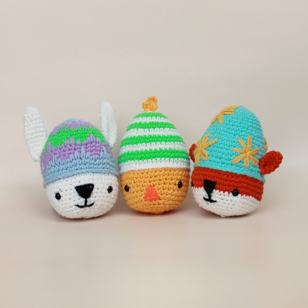 Knitted Easter decoration, Easter egg, Easter gift for children, Easter soft toy - 玩具/玩偶 - 其他材质 