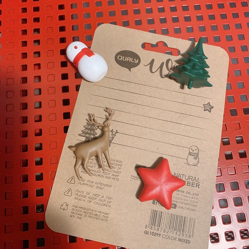 QUALY 冬季愿望磁铁 - 冰箱贴/磁贴 - 塑料 白色