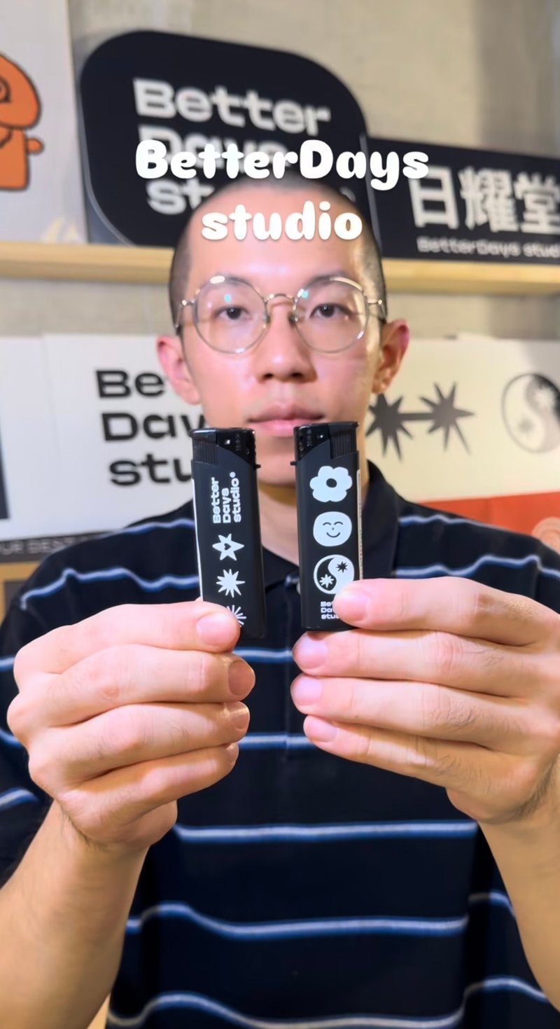 【日耀堂】火力超旺直喷打火机 可以再补充瓦斯液 - 蜡烛/烛台 - 塑料 黑色