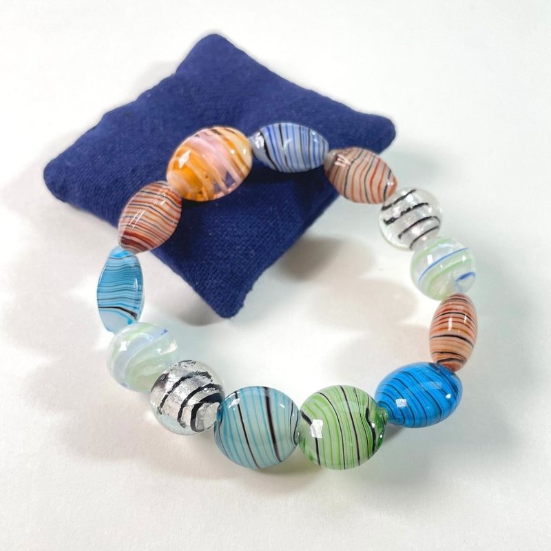 琉璃珠手串/琉璃珠/天然/水晶手链/能量石/原生态051611 - 手链/手环 - 水晶 多色