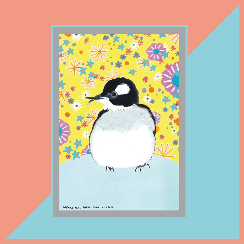 定制人像-1人 宠物画像 鸟宝 似颜绘 生日/情人/结婚/圣诞节/父亲 - 订制画像 - 纸 黄色