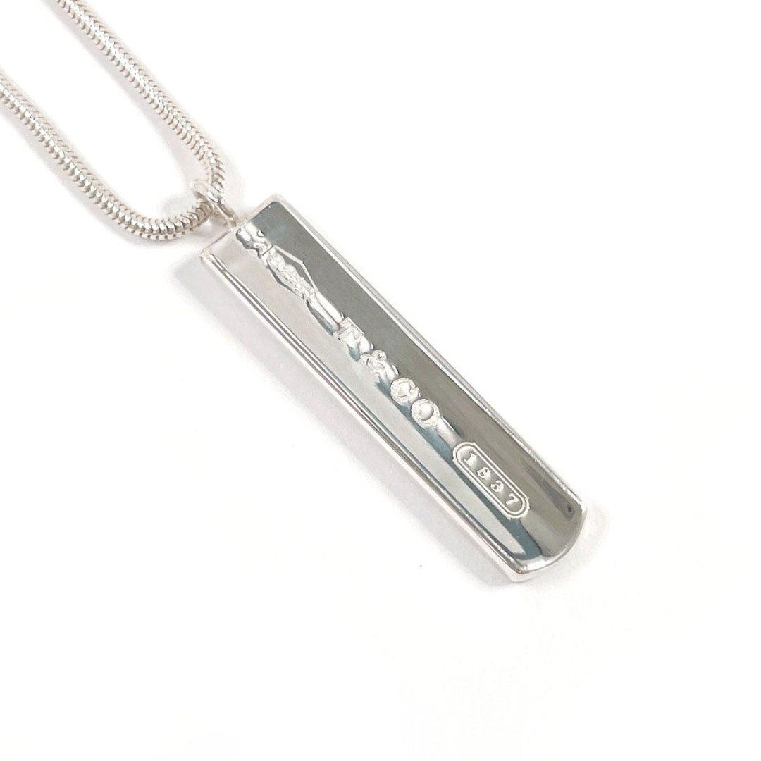 【日本直购 二手美品】蒂芙尼 TIFFANY&Co. 项链 1837 长条坠饰 925银 饰品 - 项链 - 纯银 银色