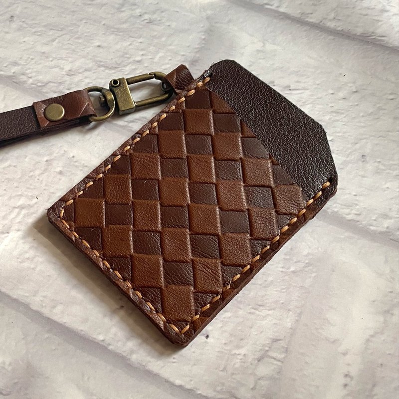 【U6.JP6 手工皮件】-卡片套/悠游卡套/万用套(男女适用) - 其他 - 真皮 咖啡色