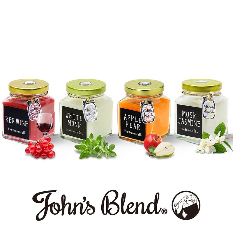 日本Johns Blend 香氛膏 白麝香/苹果梨/红酒/茉莉/樱花/木兰 - 香薰/精油/线香 - 其他材质 黑色