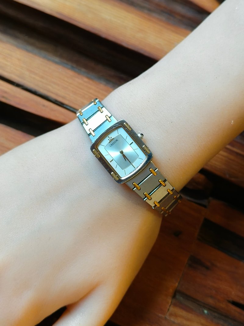 SEIKO成立顶级 CREDOR贵朵品牌 钢+18k 石英表 - 女表 - 其他材质 银色