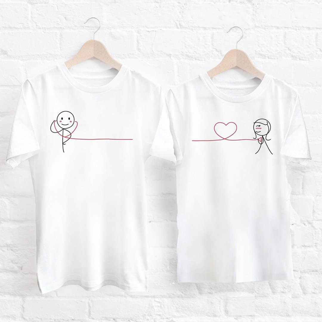Check your love T-shirt - 中性连帽卫衣/T 恤 - 棉 