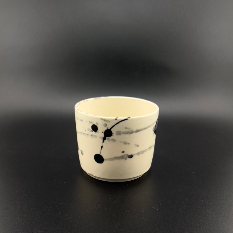 薄胎泼墨杯一对 - 其他杯子 - 陶 