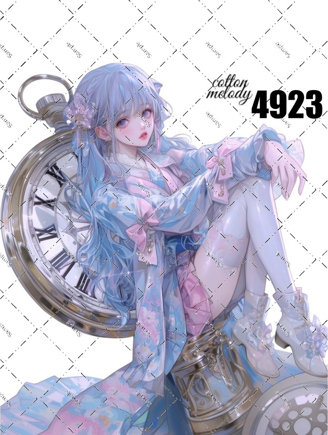 original sticker no.4923 人物贴纸 原创贴纸 原创人物贴纸 装饰贴纸 cotton melody - 贴纸 - 纸 