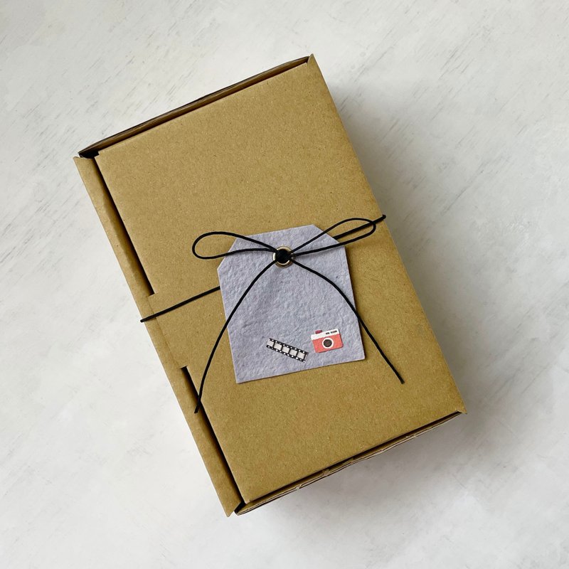 复古相机 手抄纸 礼物吊卡 / 拍立得 / 底片机 / 手绘插画 - 纸盒/包装盒 - 纸 多色