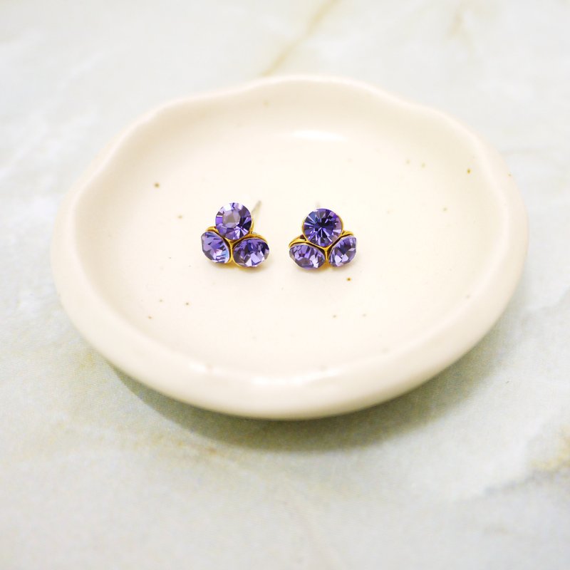 繁星点点细致闪耀 耳饰 - 耳环/耳夹 - 其他金属 金色