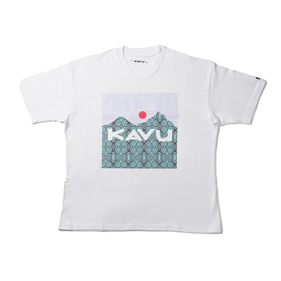 【西雅图 KAVU】WILD SIDE 台湾花草宽版短T 扇蕨晨曦 #KTW005 - 男装上衣/T 恤 - 其他人造纤维 白色