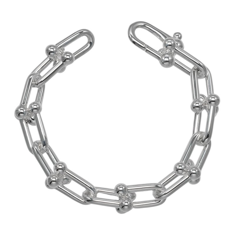 [日本直送] Tiffany & Co. 五金大链手链 臂围约16cm 925银约60.5g [二手] A级 - 手链/手环 - 银 银色