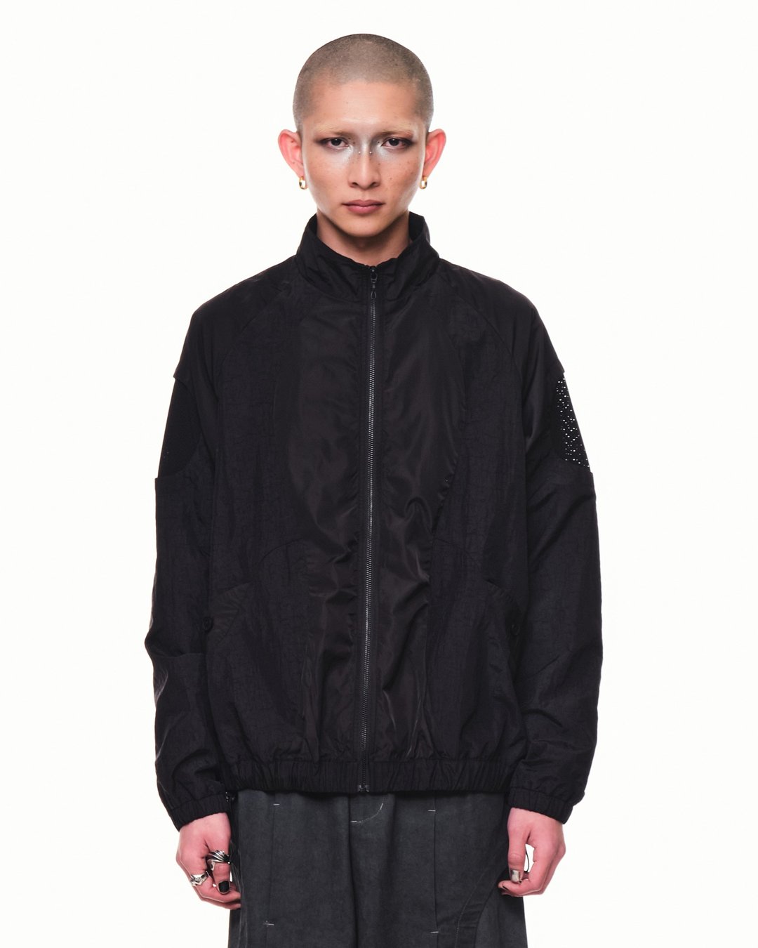 Tracksuit Jacket - 男装外套 - 其他人造纤维 黑色