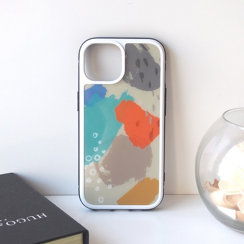 【强化玻璃 iPhone 手机壳】水彩大地色系 - 手机壳/手机套 - 塑料 卡其色