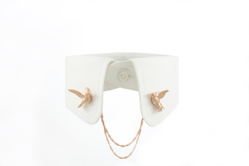 Humming Bird Magnetic Clip- pink gold - 胸针 - 其他金属 