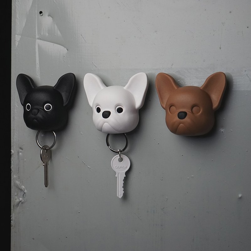 QUALY 法斗钥匙圈 - 钥匙链/钥匙包 - 塑料 黑色