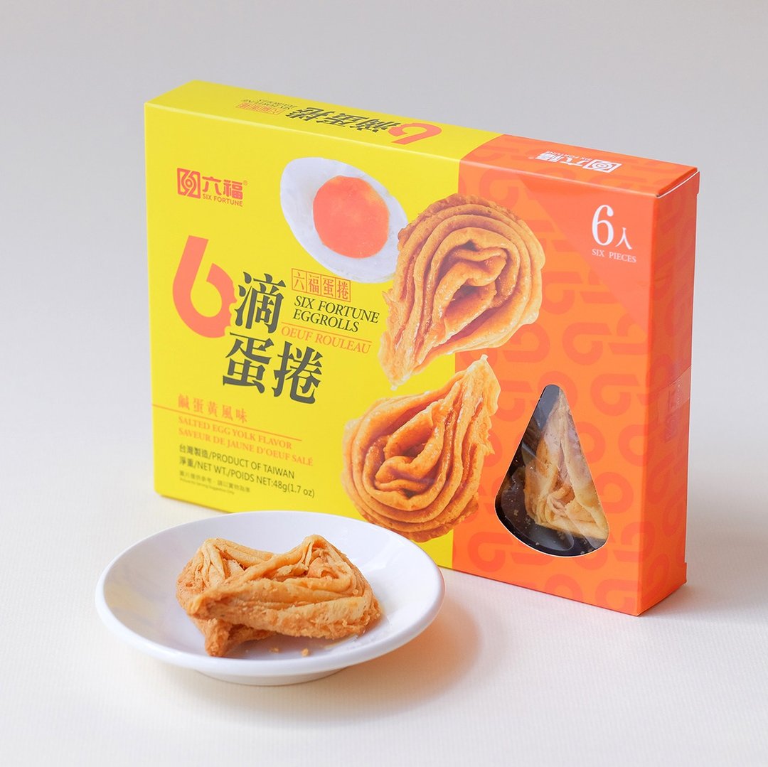 水滴蛋卷 - 咸蛋黄口味 - 零食/点心 - 其他材质 橘色