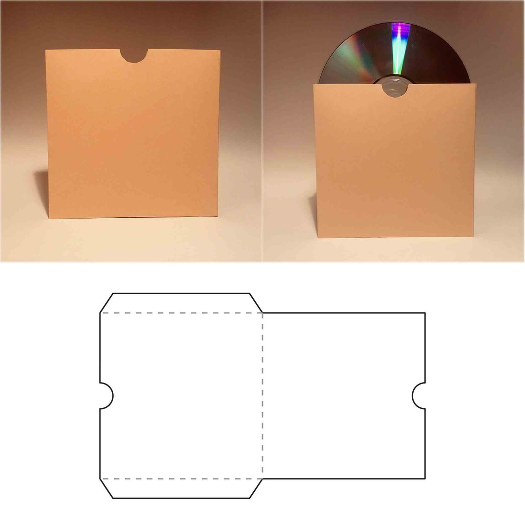 CD case template, DVD case, cd envelope, dvd envelope, cd box, dvd box, 8.5x11 - 图文模板设计 - 其他材质 