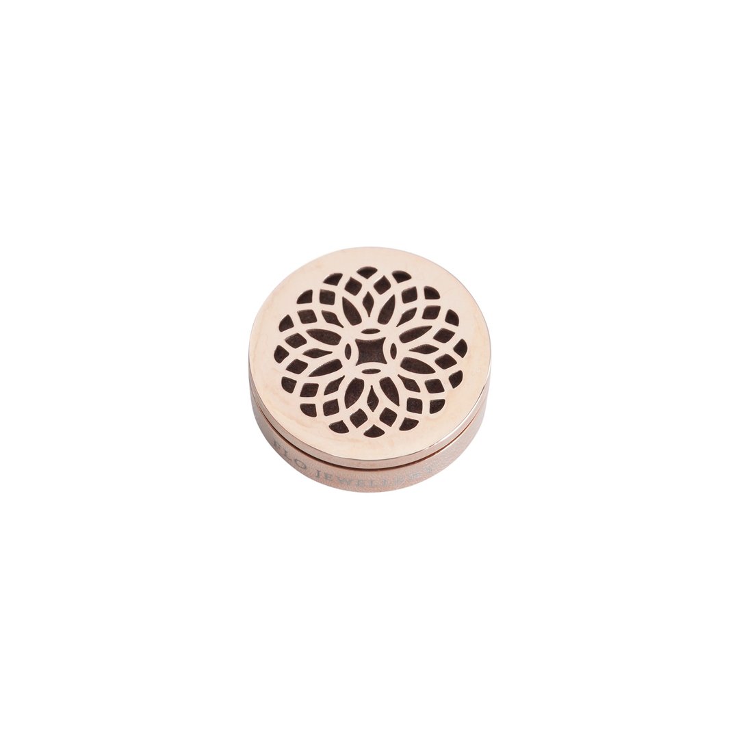 七宝图案FLO Diffuser專利擴香飾物扣(專利擴香石及醫用級不繡鋼) - 其他 - 不锈钢 粉红色