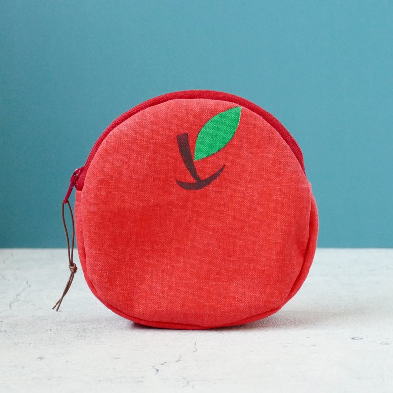 法棍造型收纳包 - 化妆包/杂物包 - 棉．麻 红色