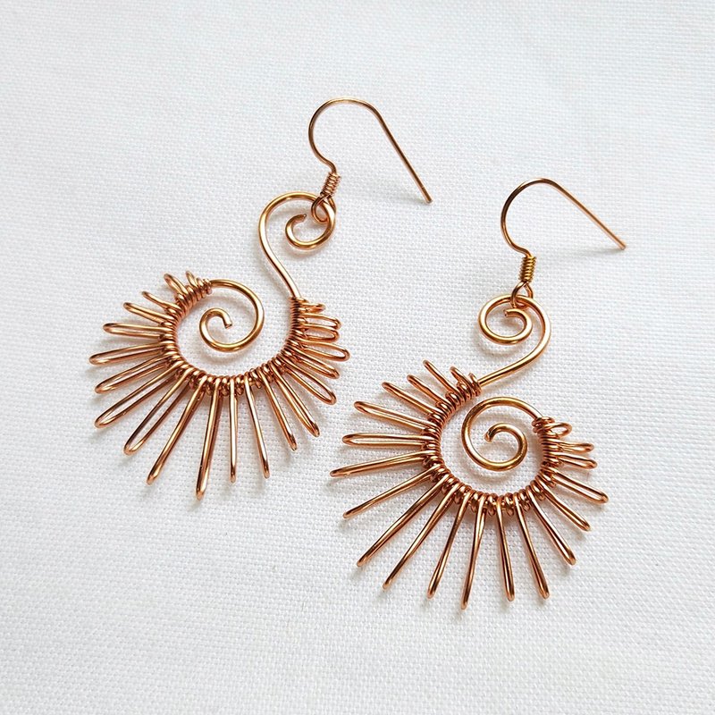 灿烂光芒耳环 - 耳环/耳夹 - 其他金属 