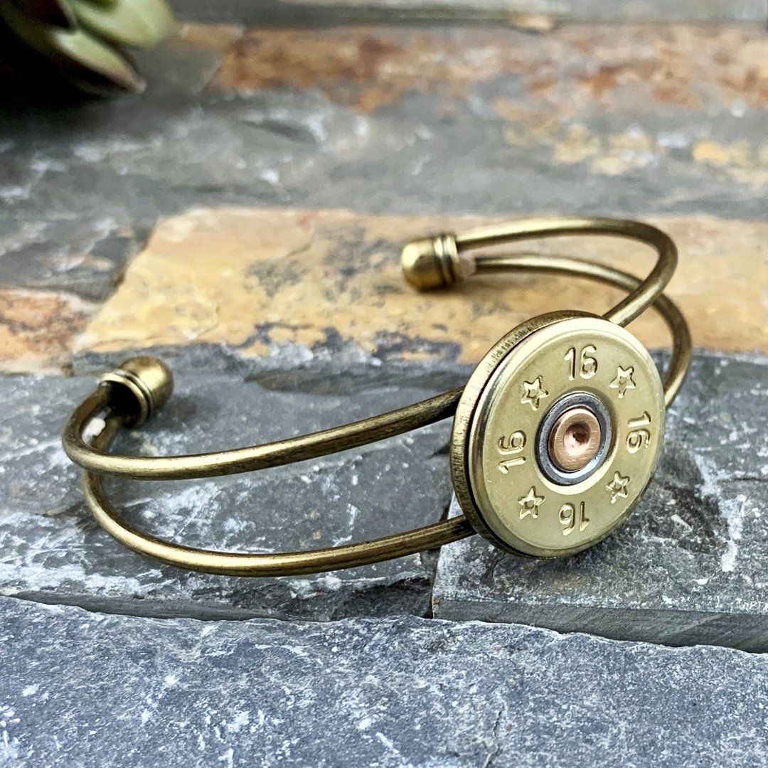 Bullet Designs 16口径散弹枪子弹手环 / 金属复古个性创意造型 - 手链/手环 - 其他金属 