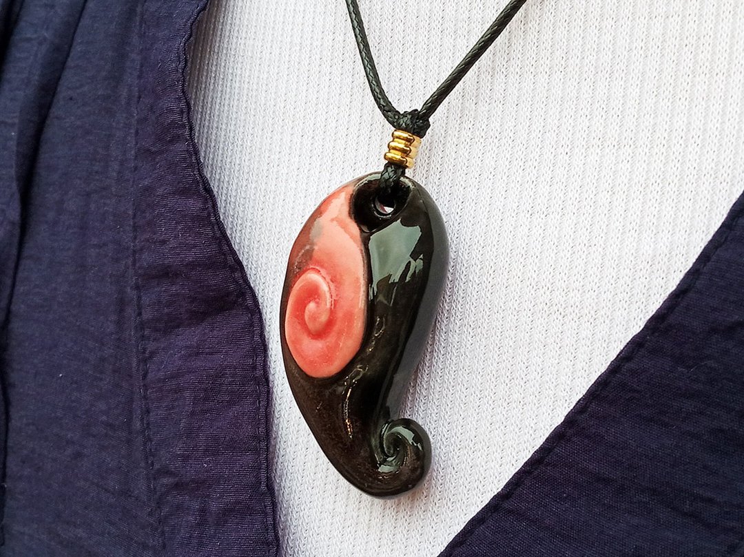 艺术作品精油项錬 (EO Necklace) - 项链 - 陶 