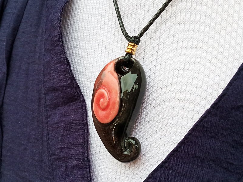 艺术作品精油项錬 (EO Necklace) - 项链 - 陶 